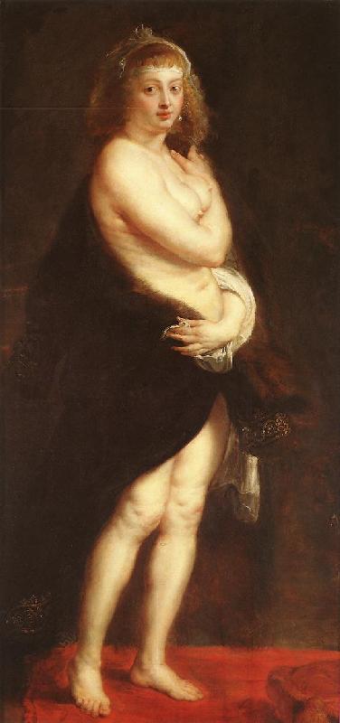 RUBENS, Pieter Pauwel Venus in Fur-Coat oil painting image